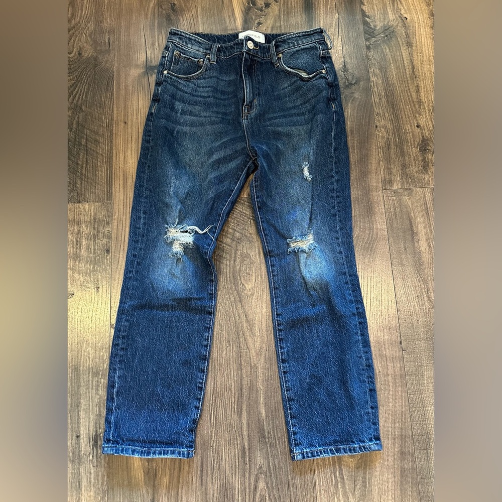 GUC Women's Stonefield Ashton Distressed High Rise Cropped Vintage Straight 29